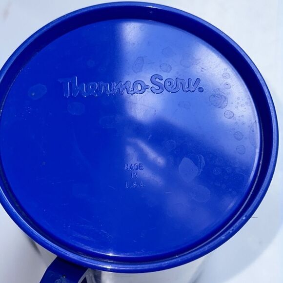 Vintage 1988 Camel 75th Birthday Thermo Serv blue plastic mug - Picture 6 of 6